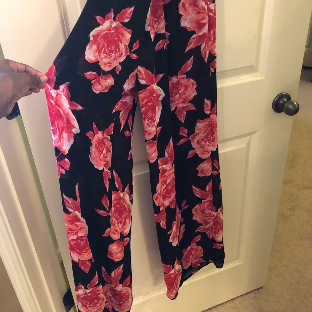 Sleeveless Floral Jumpsuit